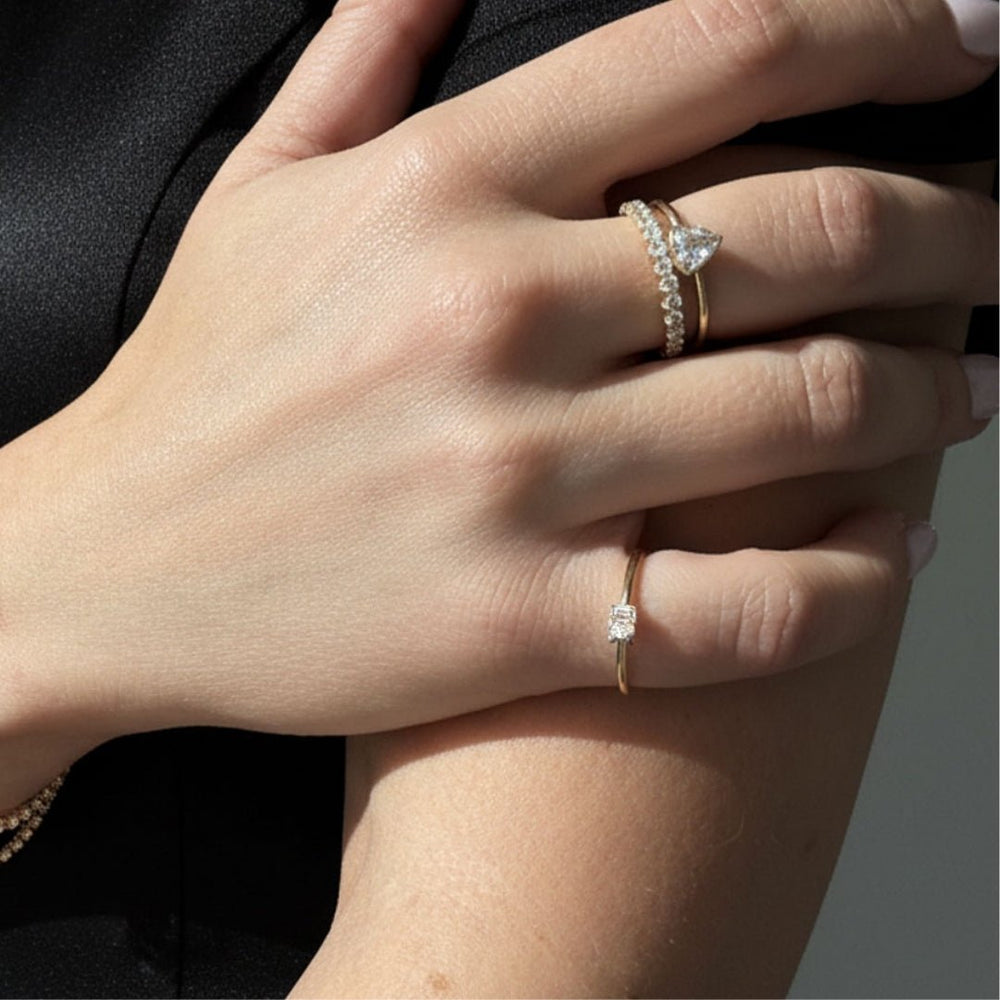 Trillion Diamond Ring - Zayla - Rings