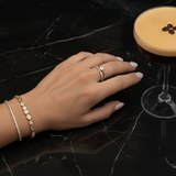 Match Point Tennis Bracelet Set | Yellow Gold