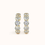 Aura Diamond Huggies | Yellow Gold