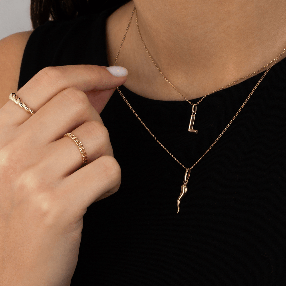 Italian Horn Pendant - Zayla - Necklaces