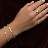 Match Point Tennis Bracelet Set | Yellow Gold