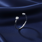 Open Cuff Ring | White Gold