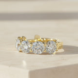 Aura Diamond Huggies | Yellow Gold