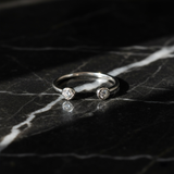 Open Cuff Ring | White Gold