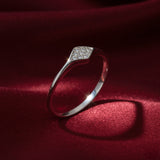 Diamond Pavé Signet Ring