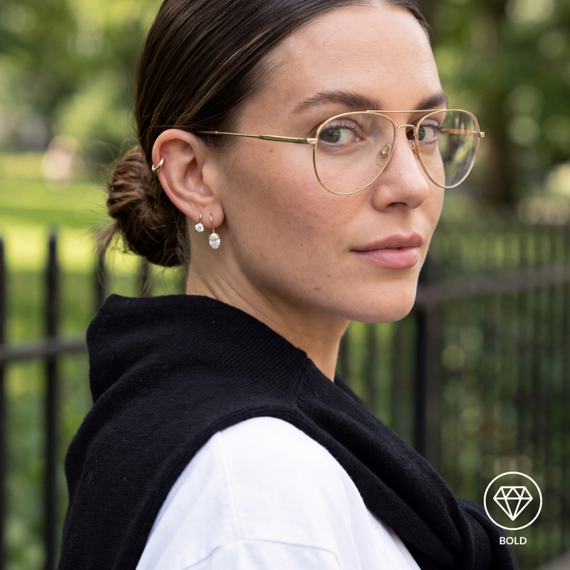 Astor Drop Earrings | Oval
