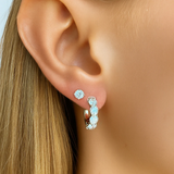 The Diamond Double Take Earring Set | Yellow Gold