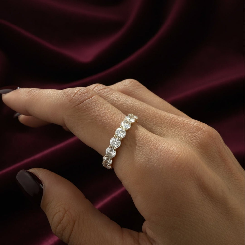 Orbit ¾ Eternity Band - Zayla - Rings
