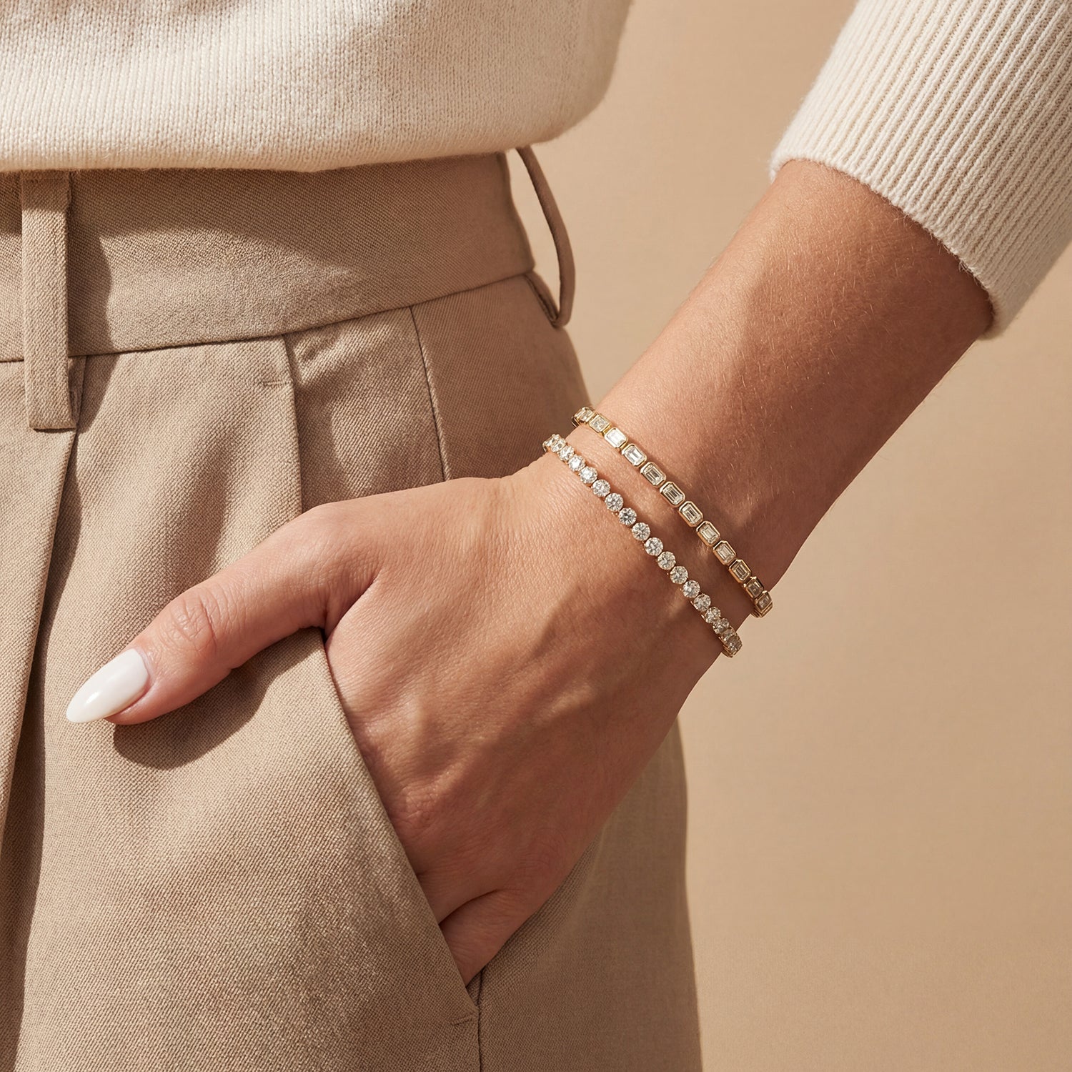 Somerset Emerald-Cut Tennis Bracelet