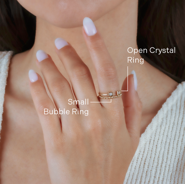 Open Crystal Ring