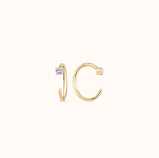 Crystal Crescent - Zayla - Earrings