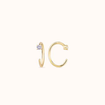 Crystal Crescent - Zayla - Earrings