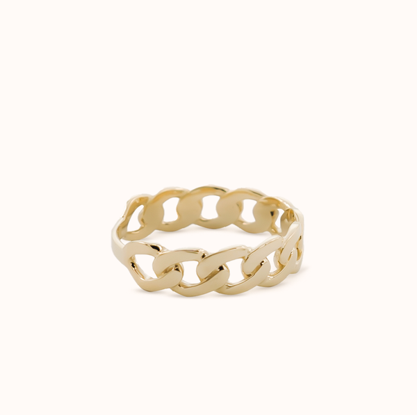 Chain Ring in Gold – Nialaya