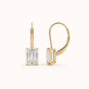 Astor Drop Earrings | Emerald Cut