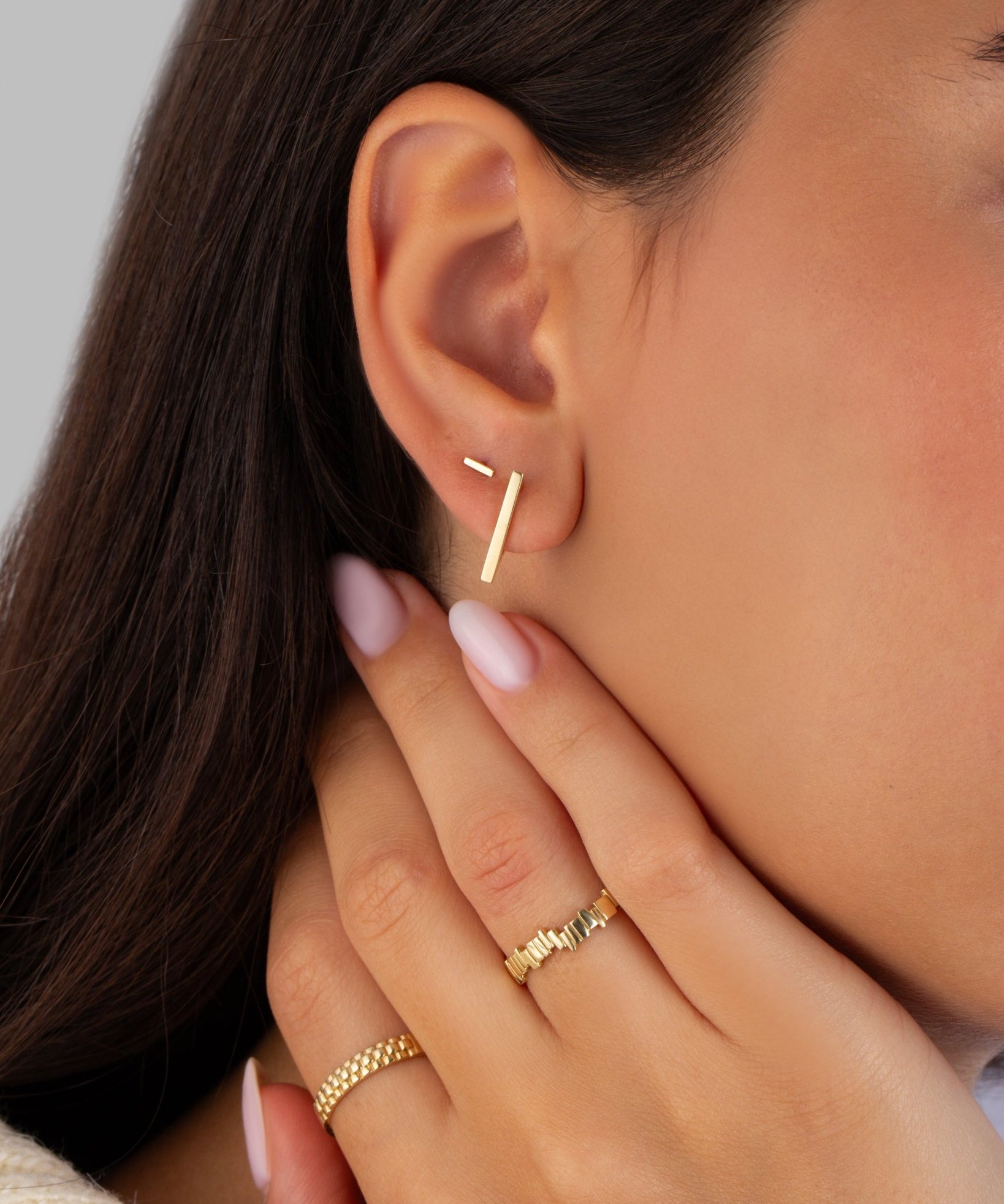 Triangle Huggies - Zayla - Earrings