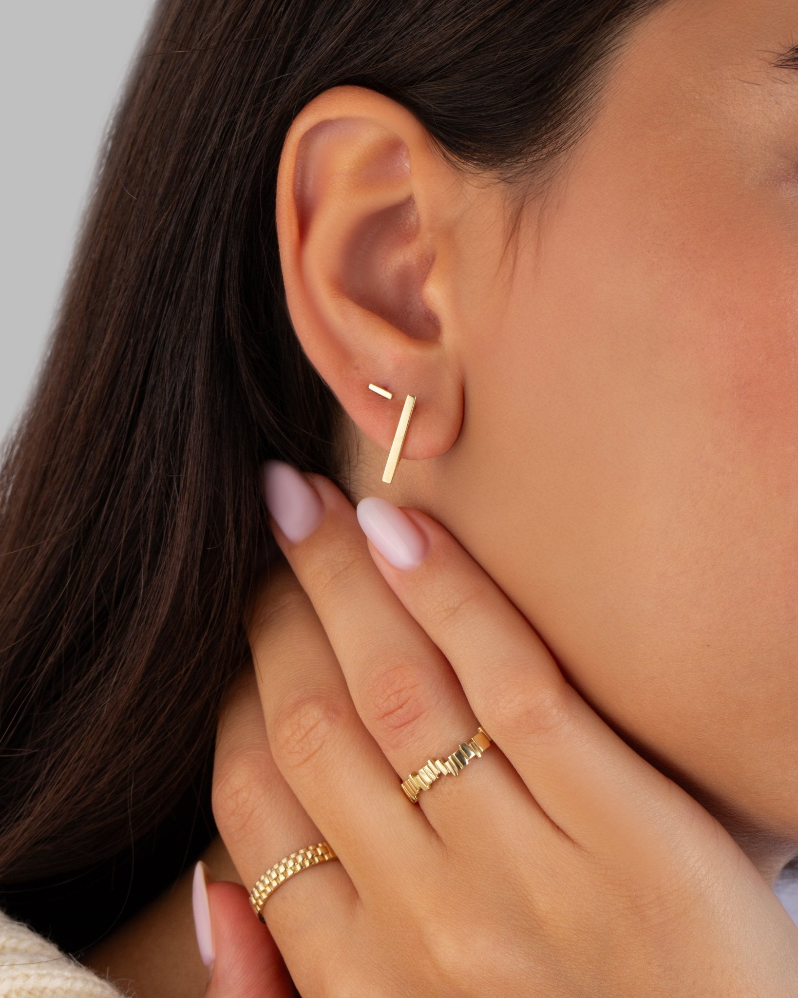 Triangle Huggies - Zayla - Earrings