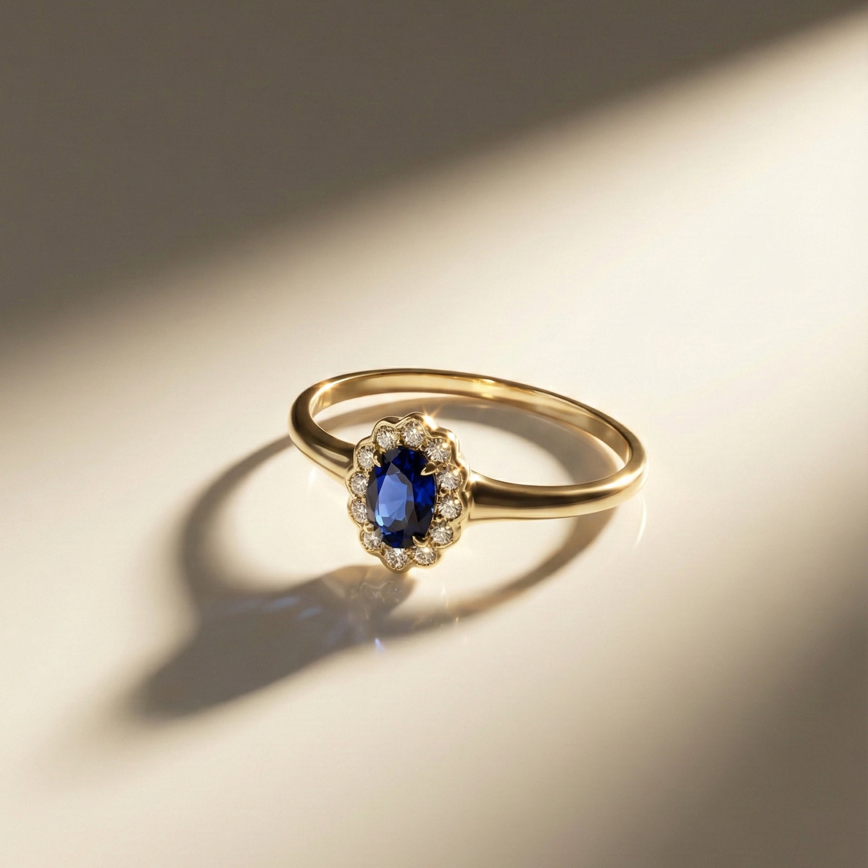 Mini Kensington Ring | Lab Blue Sapphire - Zayla - Rings