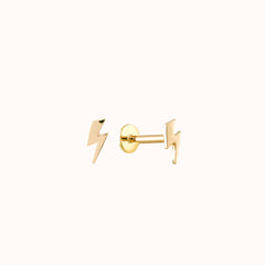 Lightning Flatback Stud - Zayla