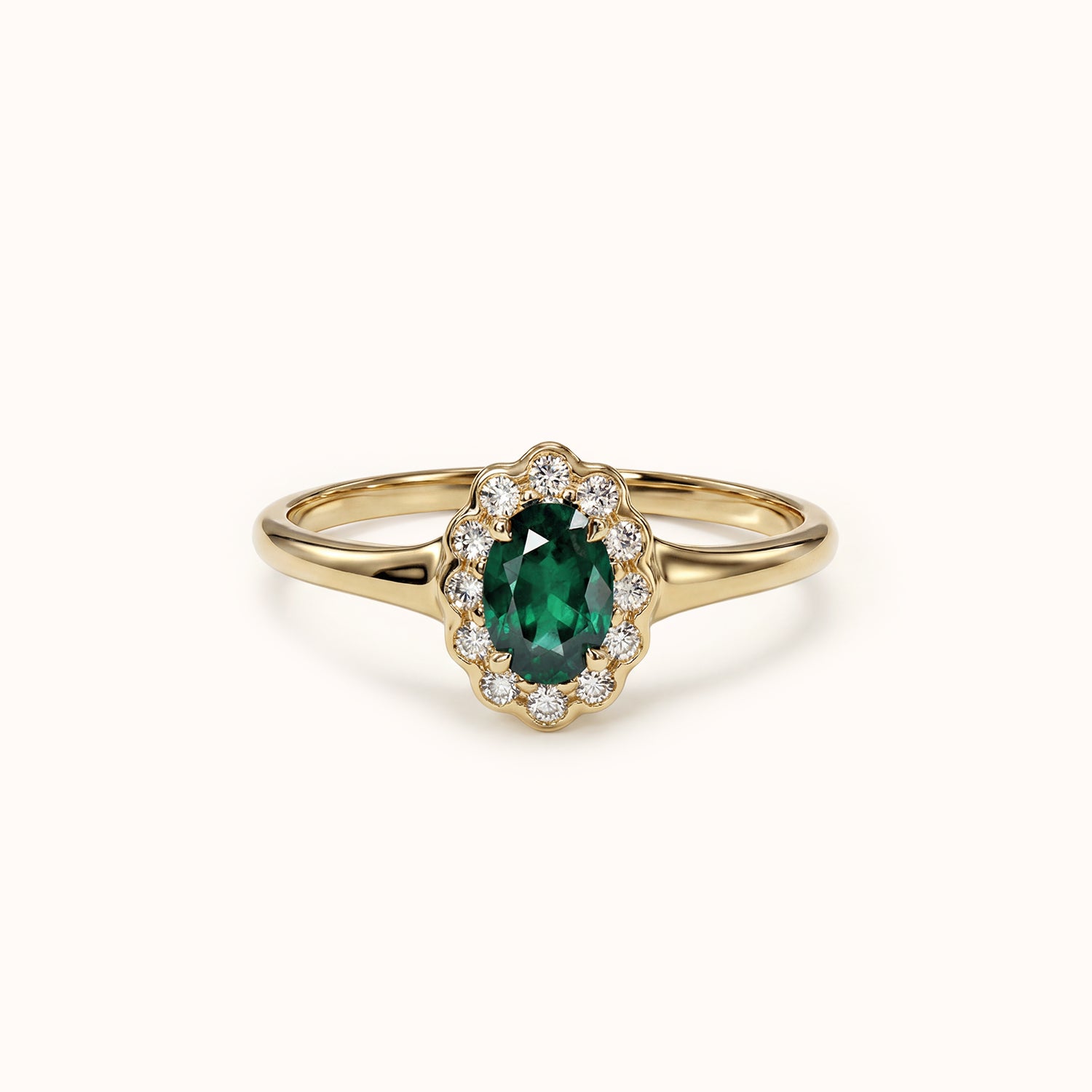 Mini Kensington Ring | Lab Emerald - Zayla - Rings