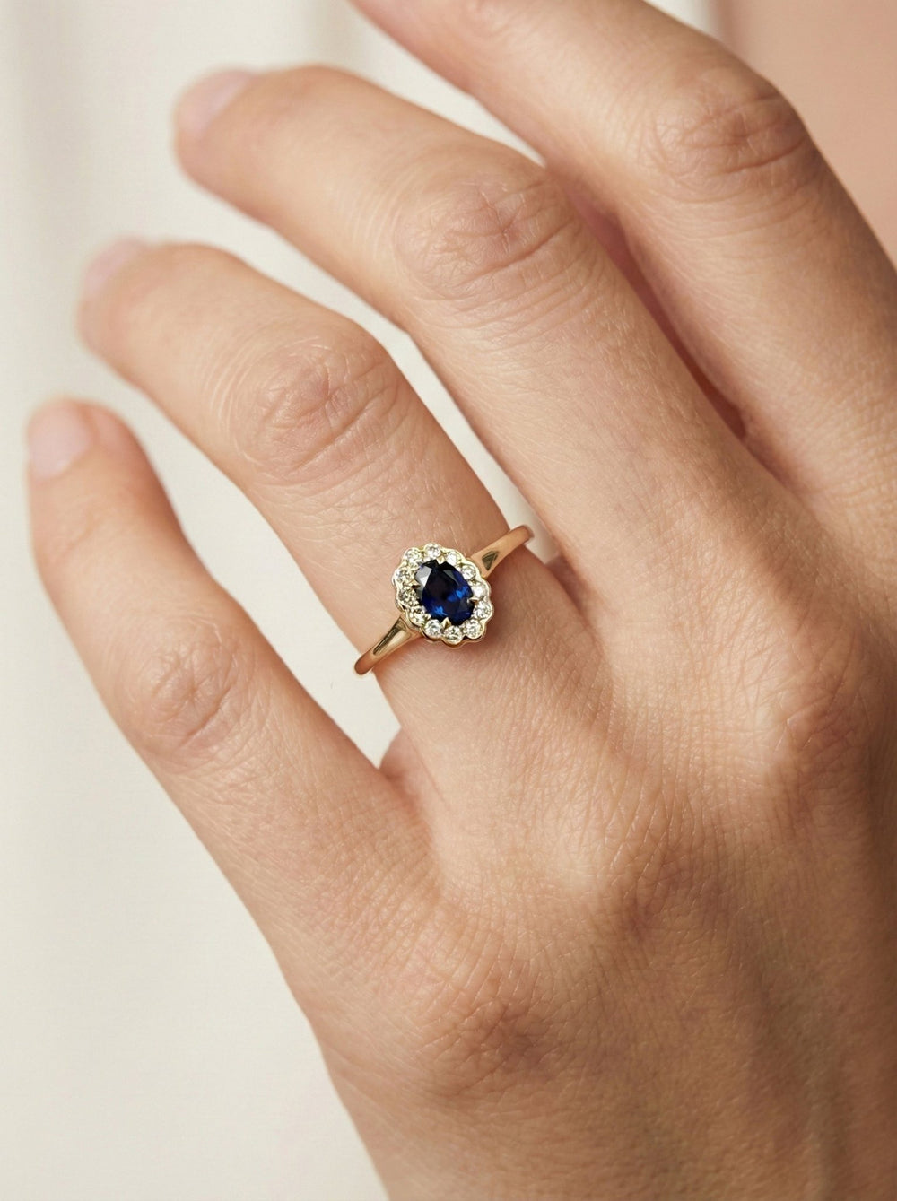 Mini Kensington Ring | Lab Blue Sapphire - Zayla - Rings