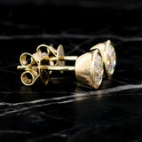 Apex Studs | Round Diamond Bezel