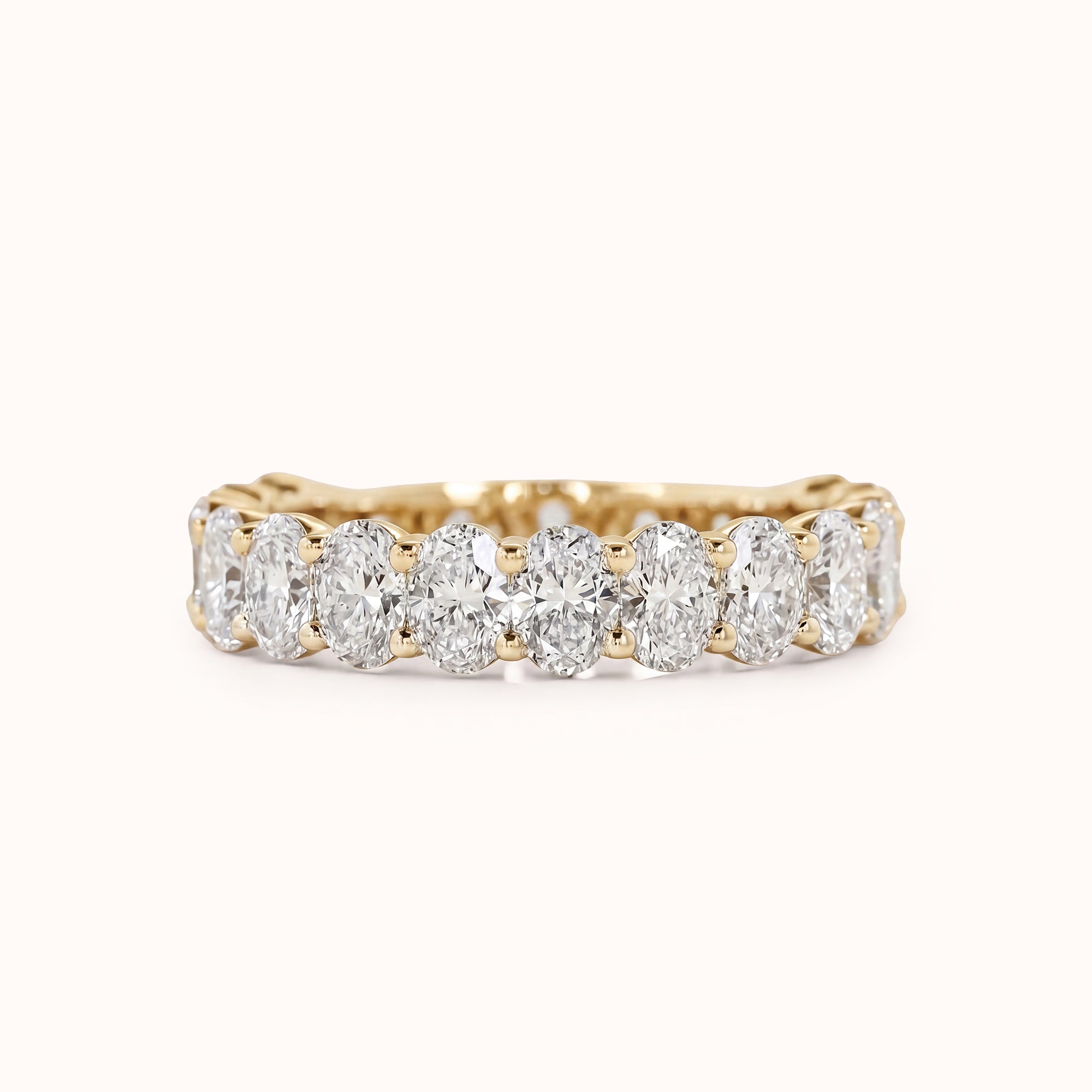 Solace 3/4 Eternity Band | Oval Diamond