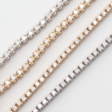 Round Diamond Tennis Bracelet | Yellow Gold