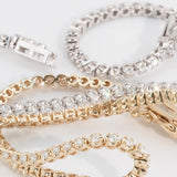 Round Diamond Tennis Bracelet | Yellow Gold