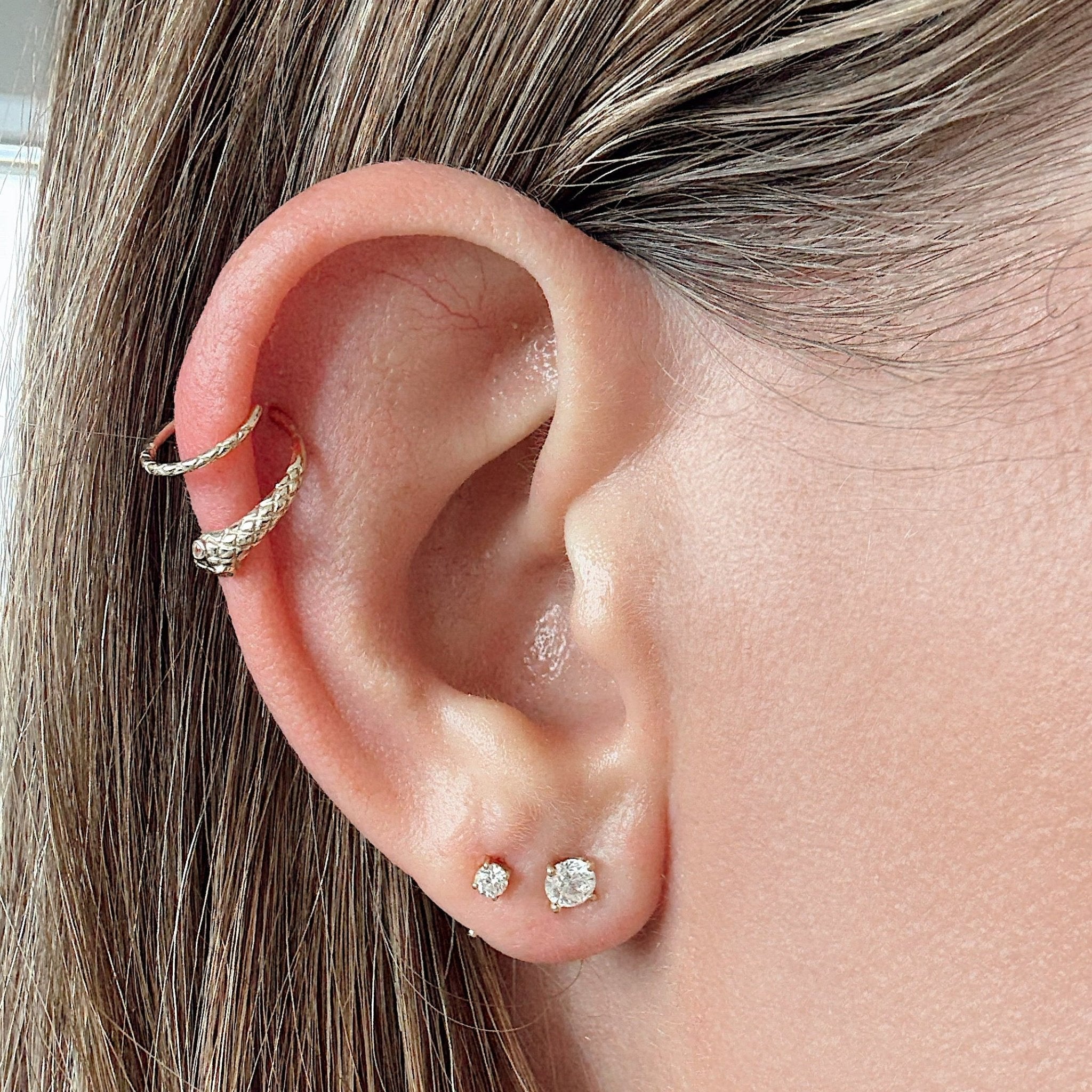 Ouroboros Illusion Earrings - Zayla - Earrings