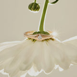 Diamond Slim Dome Ring