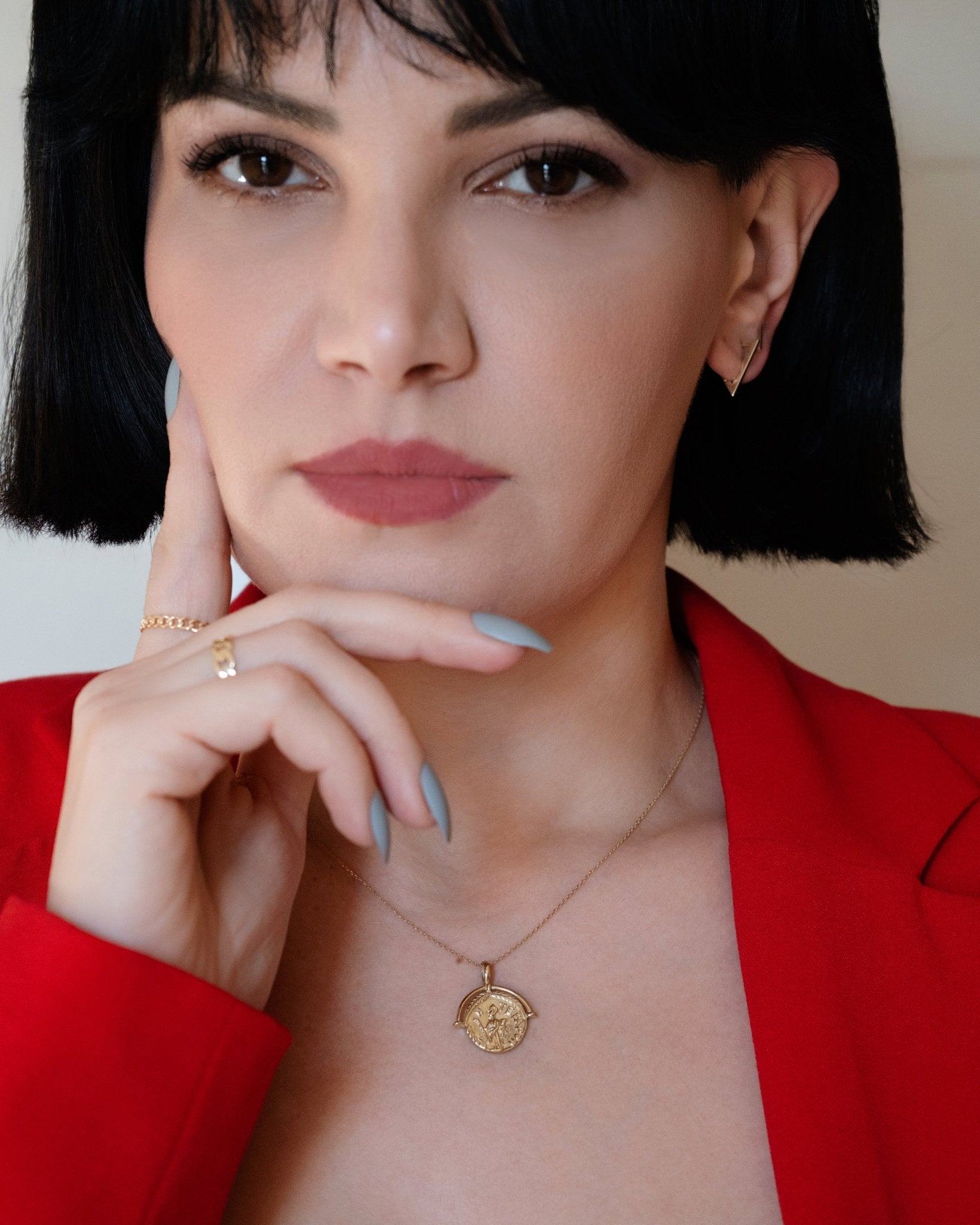 Triangle Huggies - Zayla - Earrings