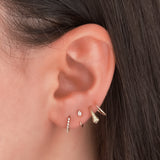 Small Diamond Pavé Huggies