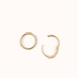 Triple Crystal Small Hoops