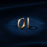 Small Diamond Pavé Huggies