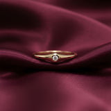 Diamond Slim Dome Ring