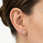 Love Language Heart Studs - Zayla - Earrings