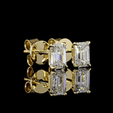 Horizon Diamond Studs | Yellow Gold