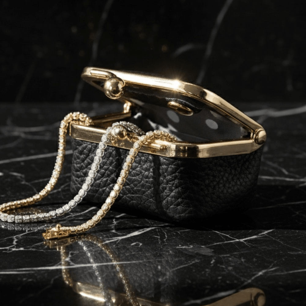 Kiss - Lock Leather Jewelry Case - Zayla - Jewelry Accessories