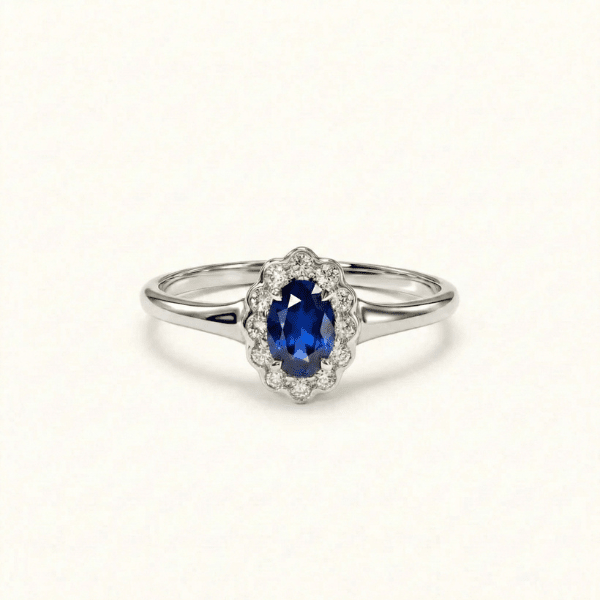 Mini Kensington Ring | Lab Blue Sapphire - Zayla - Rings