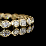 Mélange Mixed Diamond Tennis Bracelet
