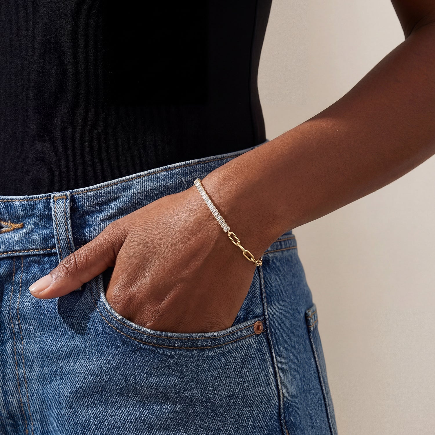 Regent Link Tennis Bracelet