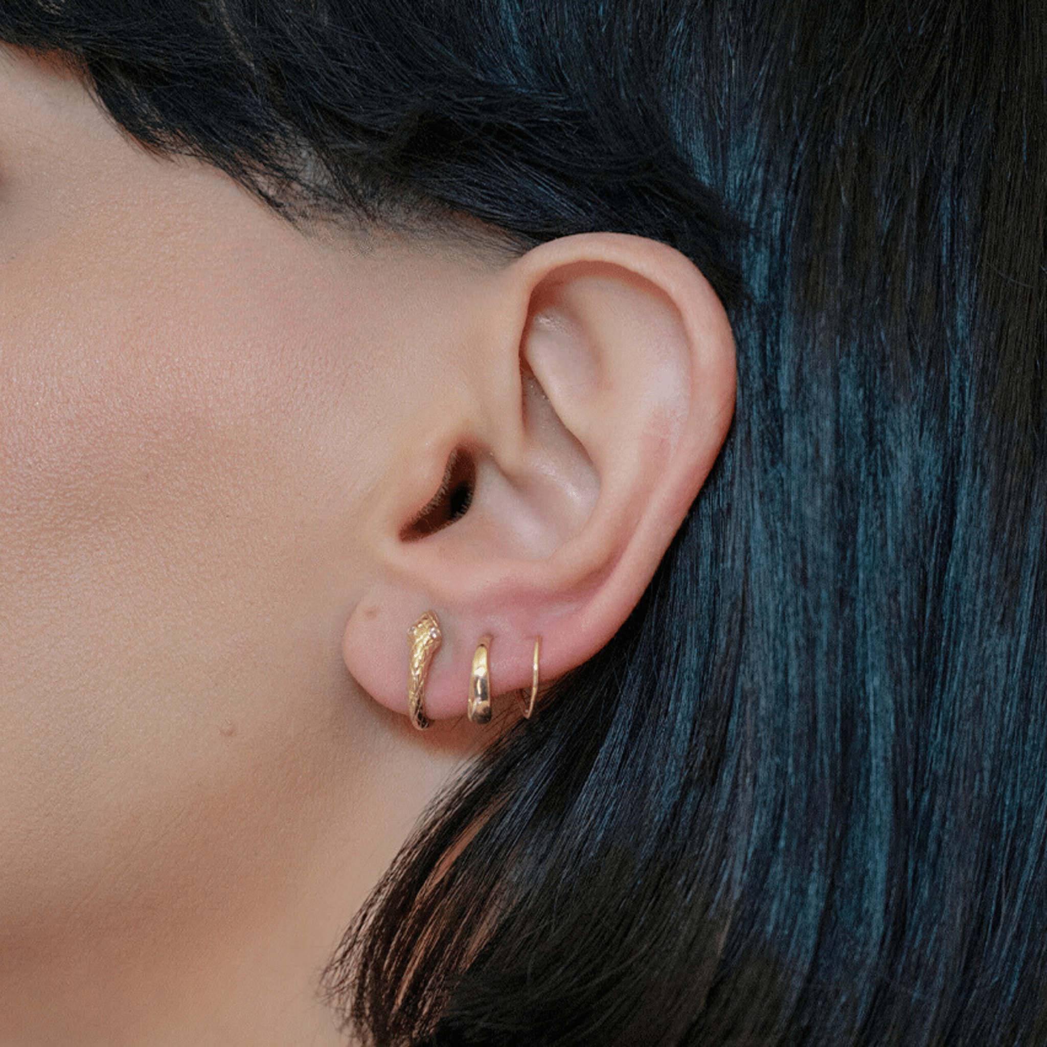 Snake Huggies - Zayla - Earrings