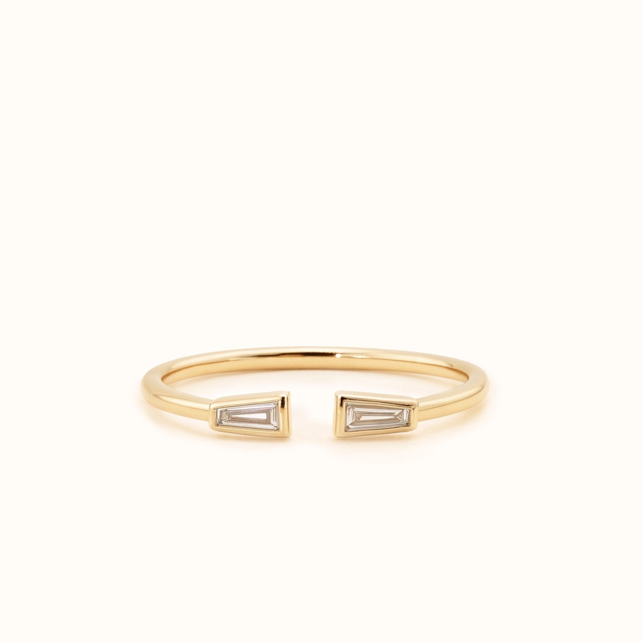 Arc Deco Cuff Ring - Zayla - Rings