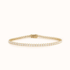 Solaire Tennis Bracelet - 3 ctw | Yellow Gold