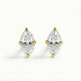 Third Eye Studs | Marquise Diamond
