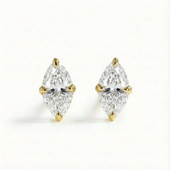 Third Eye Studs | Marquise Diamond - Zayla - Earrings