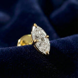 Third Eye Studs | Marquise Diamond