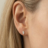 Third Eye Studs | Marquise Diamond