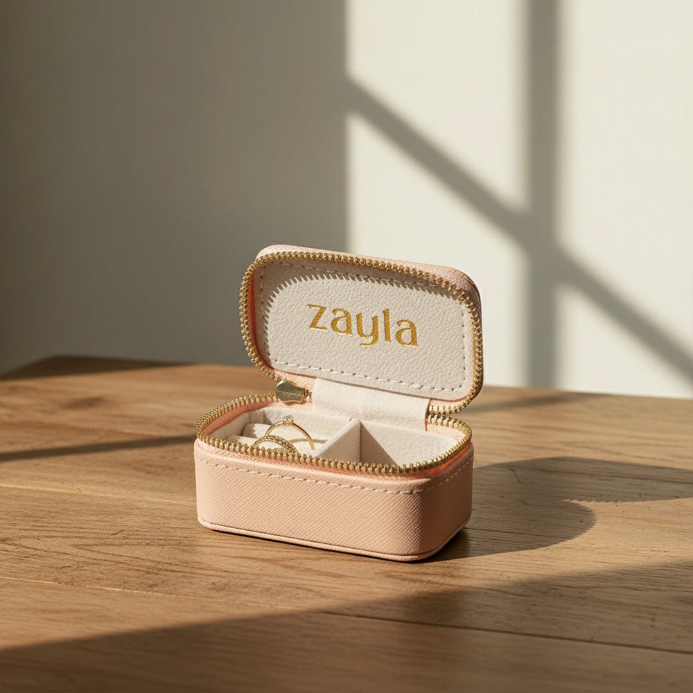 Jewelry Travel Case - Light Pink - Zayla - Jewelry Accessories